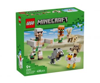 LEGO Minecraft 21592 - Пустинната атака на жокея на пилета - 5702018056011 - Онлайн книжарница Ciela | ciela.com