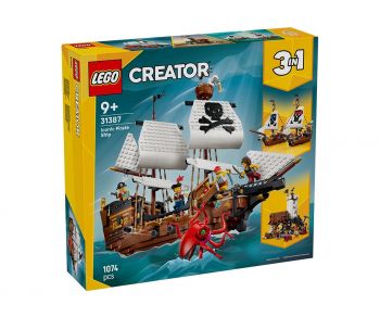 LEGO Creator 3 в 1 31387 - Емблематичен пиратски кораб - 5702018054819 - Онлайн книжарница Ciela | ciela.com