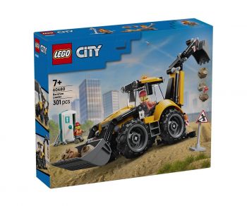 LEGO City 60480 - Жълт багер със задна лопата - 5702018056806 - Онлайн книжарница Ciela | ciela.com