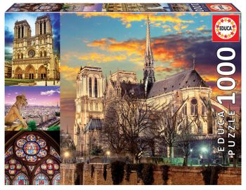 Пъзел Educa от 1000 части - Notre Dame Collage - онлайн книжарница Сиела | Ciela.com