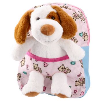 Раница за детска градина - с 1 отделение и плюшено кученце - 8600828248503 - Онлайн книжарница Ciela | ciela.com