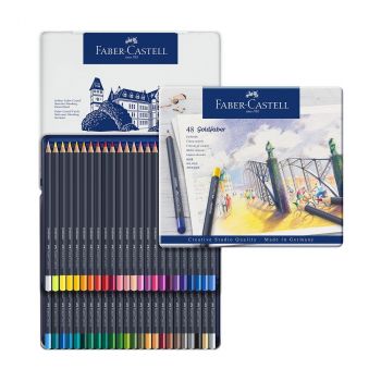 Faber-Castell Goldfaber Метална кутия с 48 цветни молива - Онлайн книжарница Сиела | Ciela.com