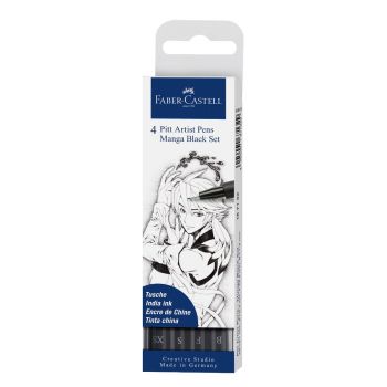 Тънкописец Faber-Castell - Pitt Artist Pen - Drawing Mangа - 4 броя - 1702182000265 - Онлайн книжарница Ciela | ciela.com