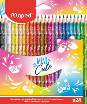 Цветни моливи Maped Color Peps Mini Cute 24 цвята - Онлайн книжарница Ciela | Ciela.com