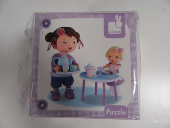 Детски пъзел Janod Lovely Puzzles - Нарушен търговски вид
