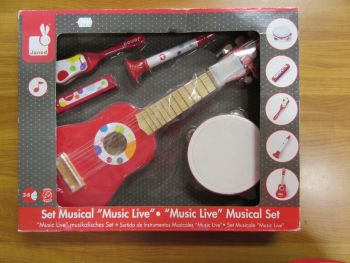 Дървени музикален комплект Janod Confetti - нарушен търговски вид