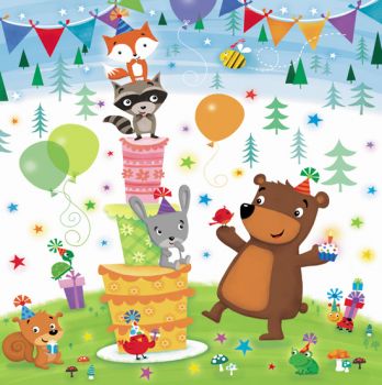 Картичка - Честит рожден ден - Животинки - 3800232628860 - Онлайн книжарница Ciela | ciela.com