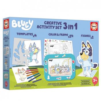 3 в 1 творчески комплект Educa - Bluey - 8412668198876 - Онлайн книжарница Ciela | ciela.com