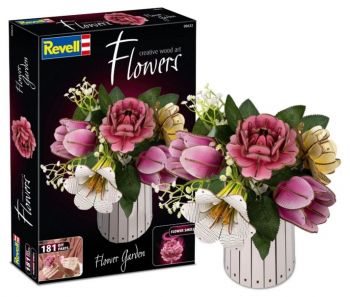 3D Пъзел Revell - Цветна градина - 181 части