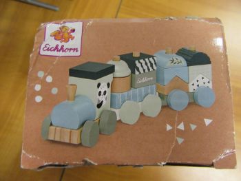 Дървено влакче Eichorn, 16 части - нарушен търговски вид - 4003046005974-оказион - Онлайн книжарница Ciela | ciela.com