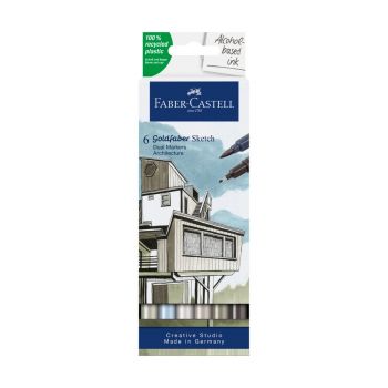 Маркер Faber-Castell - Goldfaber Sketch - Arhitect - 6 броя - 4005401648079 - Онлайн книжарница Ciela | ciela.com