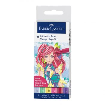 Маркер Faber-Castell - Pitt Manga - Shojo - 6 броя - 4005401671558 - Онлайн книжарница Ciela | ciela.com