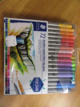 Флумастери Staedtler - двувърхи - 72 цвята - нарушен търговски вид - 4007817042809-оказион - Онлайн книжарница Ciela | ciela.com