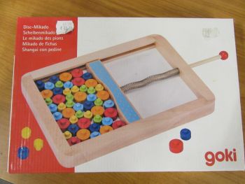 Дървена игра Goki - Микадо, с дискове - нарушен търговски вид - 4013594566797-оказион - Онлайн книжарница Ciela | ciela.com