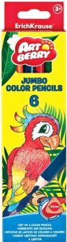 Цветни моливи Jumbo Magic Art Berry 6 цвята - Онлайн книжарница Сиела | Ciela.com