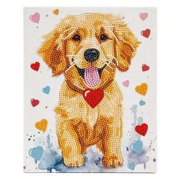 NeedleArt Диамантен гоблен с подрамка - Puppy Love-20смх25см - 4895225950584 - Онлайн книжарница Ciela | ciela.com
