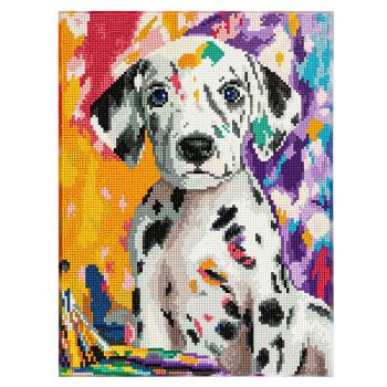 NeedleArt Диамантен гоблен с подрамка - Dalmatian Pup 40 х 30 см - 4895225950843 - Онлайн книжарница Ciela | ciela.com
