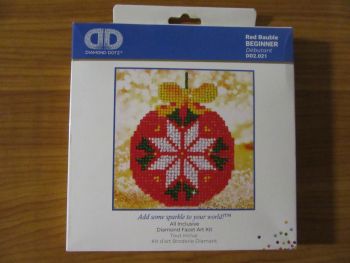 Диамантен гоблен - Червена коледна топка - нарушен търговски вид - 4897073240411-оказион - Онлайн книжарница Ciela | ciela.com