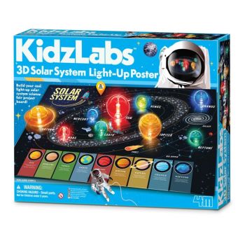 4M - KidzLabs - 3D светещ плакат на слънчева система - 4893156034618 - 4M - Онлайн книжарница Ciela | ciela.com