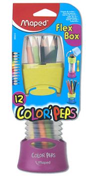 Цветни моливи MAPED COLOR PEPS 12 ЦВЯТА В ГЪВКАВ ТУБУС