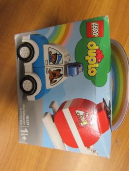 LEGO Duplo My First 10957 - Пожарникарски хеликоптер и полицейска кола - нарушен търговски вид - 5702016911282 - Онлайн книжарница Сиела | Ciela.com