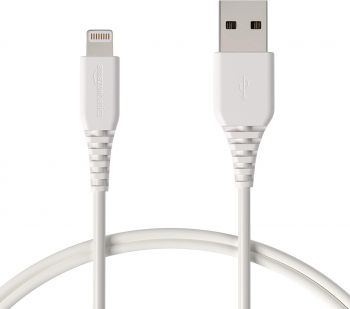 Кабел за данни - Amazon Basics USB към жак spin за Apple - 190653002008 - Онлайн книжарница Ciela | ciela.com