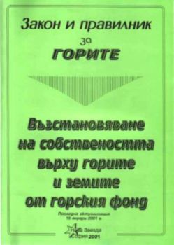 Закон и правилник за горител Възстановяване на собствеността върху горите и земите от горския фонд