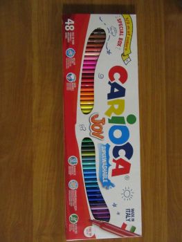 Флумастери Carioca Joy суперизмиваеми 48 цвята - нарушен търговски вид - 8003511410209-оказион - Онлайн книжарница Ciela | ciela.com