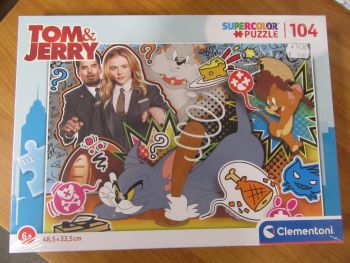 Пъзел Clementoni от 104 части - Том и Джери - нарушен търговски вид - 8005125275151-оказион - Онлайн книжарница Ciela | ciela.com