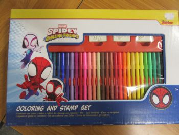 Творчески комплект Multiprint - Spidey, 3 печата и 36 флумастера - нарушен търговски вид - 8009233571358-оказион - Онлайн книжарница Ciela | ciela.com