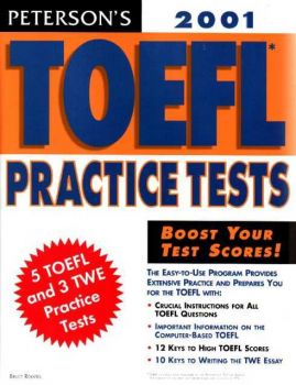 PETERSON`S TOEFL PRACTICE TESTS`2001 / PLUS 2 CASSETTES/