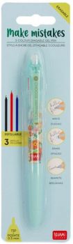 Трицветна изтриваеема химикалка с гума Legami - Extraordinary Stationery - 8051128758092 - Онлайн книжарница Ciela | ciela.com