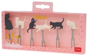Парти вилички Legami - Home Sweet Home - Meow Kitty - 8052461963105 - Онлайн книжарница Ciela | ciela.com