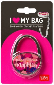 Закачалка за чанта Legami - Partners in Style - I love my bag - Flowers - 8053610781960 - Онлайн книжарница Ciela | ciela.com