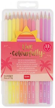 Комплект цветни моливи Legami - Extraordinary Stationery - Live Colorfully - 8053610785890 - Онлайн книжарница Ciela | ciela.com