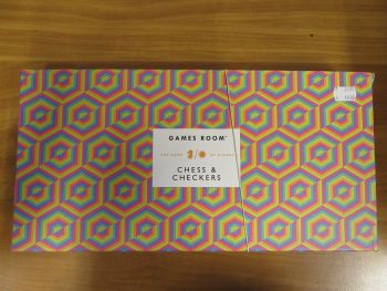 Настолна игра Ridley's Games Room - 2-in-1 Chess and Checkers - Orange/Green Set - нарушен търговски вид - 810073340848-оказион - Онлайн книжарница Ciela | ciela.com