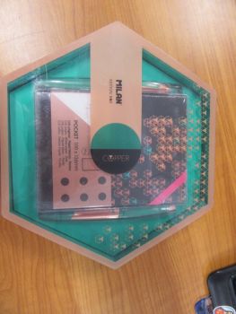 Milan Copper Канцеларски комплект 6 части - нарушен търговски вид - 8411574077978-оказион - Онлайн книжарница Ciela | ciela.com