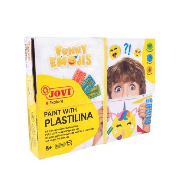 Jovi комплект рисувай с пластилин - Funny emojis - Онлайн книжарница Сиела | Ciela.com