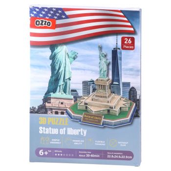 Пъзел Sozzle - 3D - Statue of Liberty - 26 части - 8600828222473 - Онлайн книжарница Ciela | ciela.com