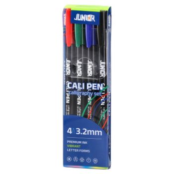 Калиграфски комплект Cali pen с четка, 3.2 мм, 4 броя - 8600828225092 - Онлайн книжарница Ciela | ciela.com
 