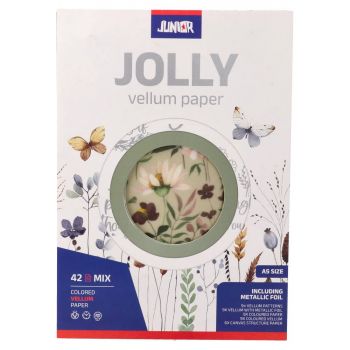 Блок с крафт велум хартия - Floral Mix - 42 листа - А5 - 8600828248909 - Онлайн книжарница Ciela | ciela.com