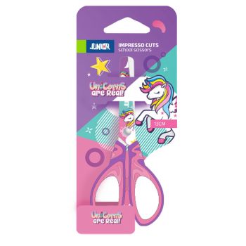 Ножица за училище, Impresso cuts, блистер Unicorn 13 см - 8600828334343 - Онлайн книжарница Ciela | ciela.com