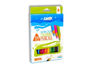 Цветни моливи Junior Ultra color - 18 цвята - Онлайн книжарница Сиела | Ciela.com