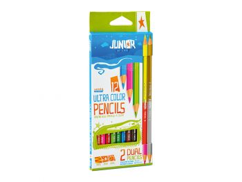 Цветни моливи Junior Ultra color - 10 цвята + 2 двувърхи - Онлайн книжарница Сиела | Ciela.com