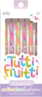 Tutti Fruitti - многоцветни ароматизирани гел химикалки 6 броя