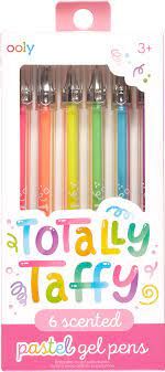 Totally Taffy комплект от ароматизирани гел химикалки пастелни цветове 6 броя