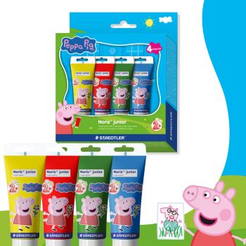 Бои Staedtler - Finger paint - Peppa Pig - 4 цвята - 4007817179734 - Онлайн книжарница Ciela | ciela.com