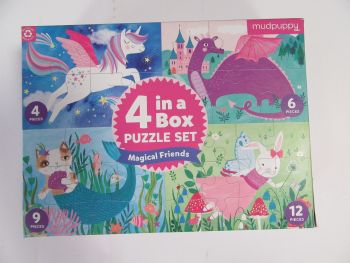 Комплект 4 бр. детски пъзели Mudpuppy Magical Friends - Магически приятели - 9780735360242 - Онлайн книжарница Ciela | ciela.com