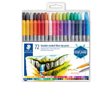 Флумастри Staedtler, двувърхи, 72 цвята - 4007817042809 - онлайн книжарница Сиела | Ciela.com 