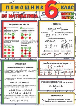 Сборник с работни и игрови листове по математика за 6. клас - по системата Мини макс - Мария Чобанова - 9786199291078 - Мини Макс - Онлайн книжарница Ciela | ciela.com